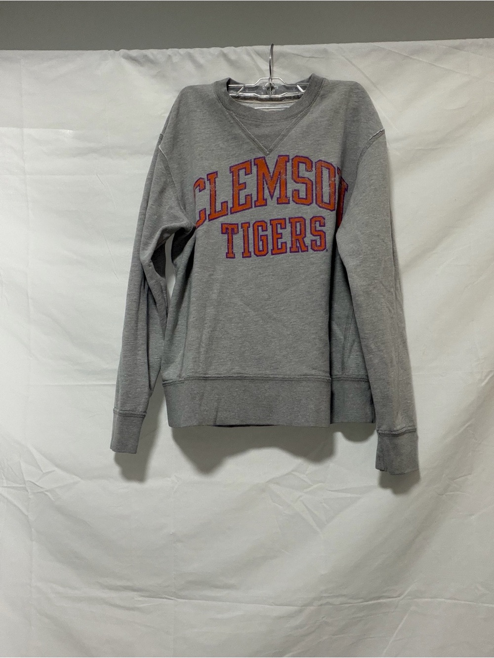 Clemson Tigers League Gray Crewneck Sweatshirt